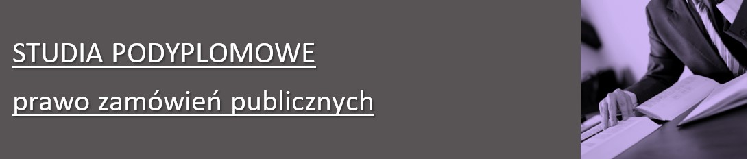 STUDIA PODYPLOMOWE  prawo zamówień publicznych