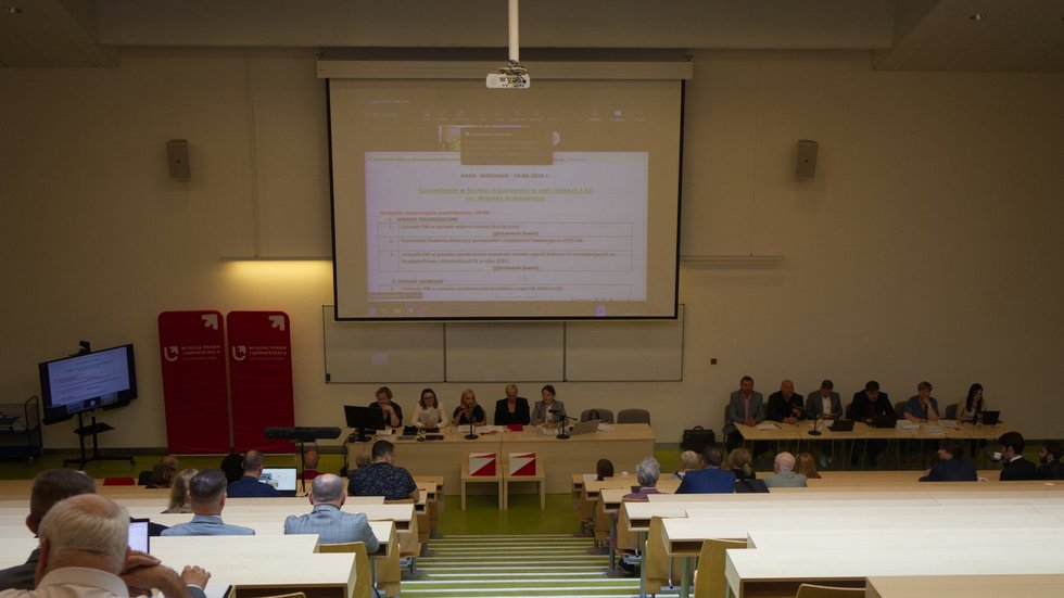 Widok auli uczelnianej