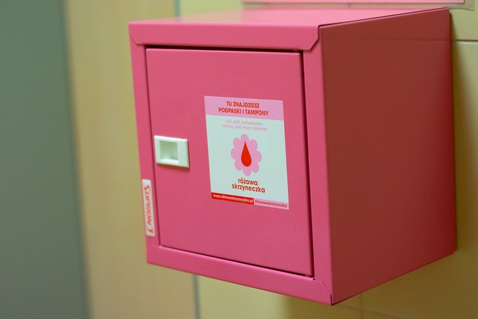 Różowa skrzyneczka