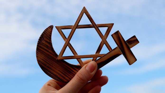 Symbole różnych religii.