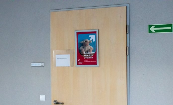 Pokój dla rodzica z dzieckiem.