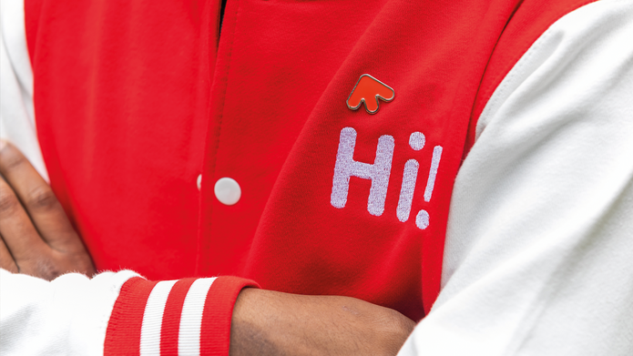 Bluza z napisem Hi!